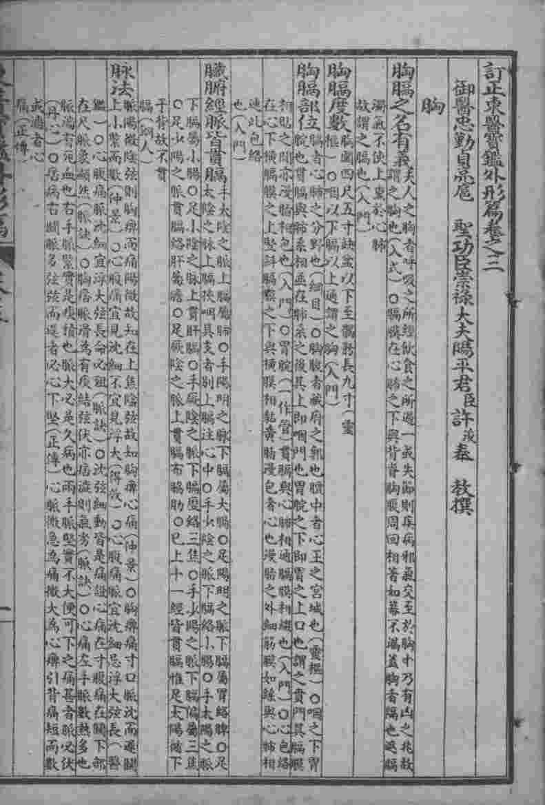 东医宝鉴  外形篇  卷3